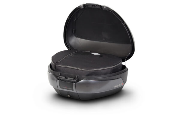 TOP CASE SH48 GRIS OSCURO + TAPA CARBONO + RESPALDO