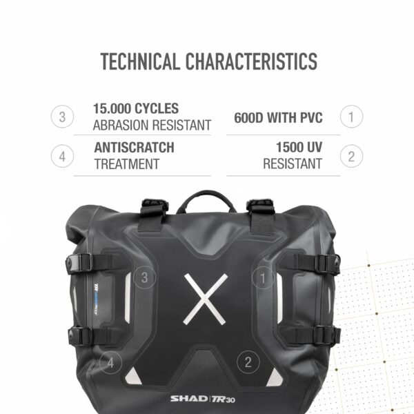 WATERPROOF SADDLE BAGS TERRA TR30